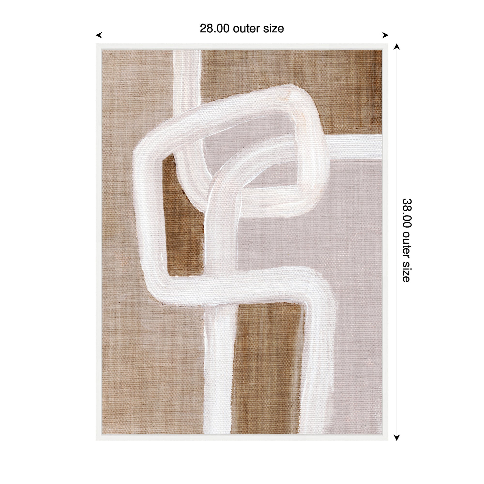 Sylvie Rhythmic Lines l Framed Canvas by Nikita Jariwala