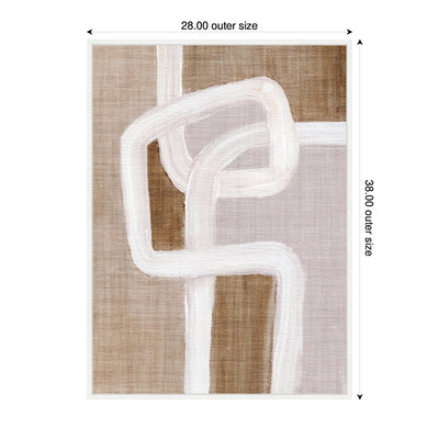 Sylvie Rhythmic Lines l Framed Canvas by Nikita Jariwala