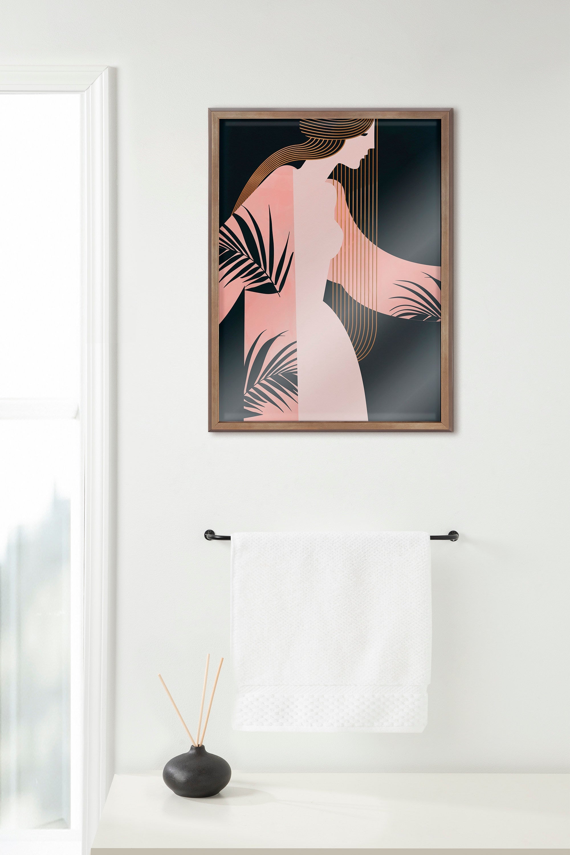 Blake Scent of Jasmine Framed Printed Glass by Alexander Ginzburg by kateandlaurel - product image 5 for Resin Society