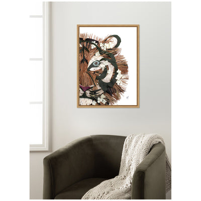 Tiger by Madeline Jeppesen Framed Canvas Wall Art Print