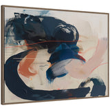 Sylvie Deep Blue Momentum I Framed Canvas by Amy Lighthall by kateandlaurel