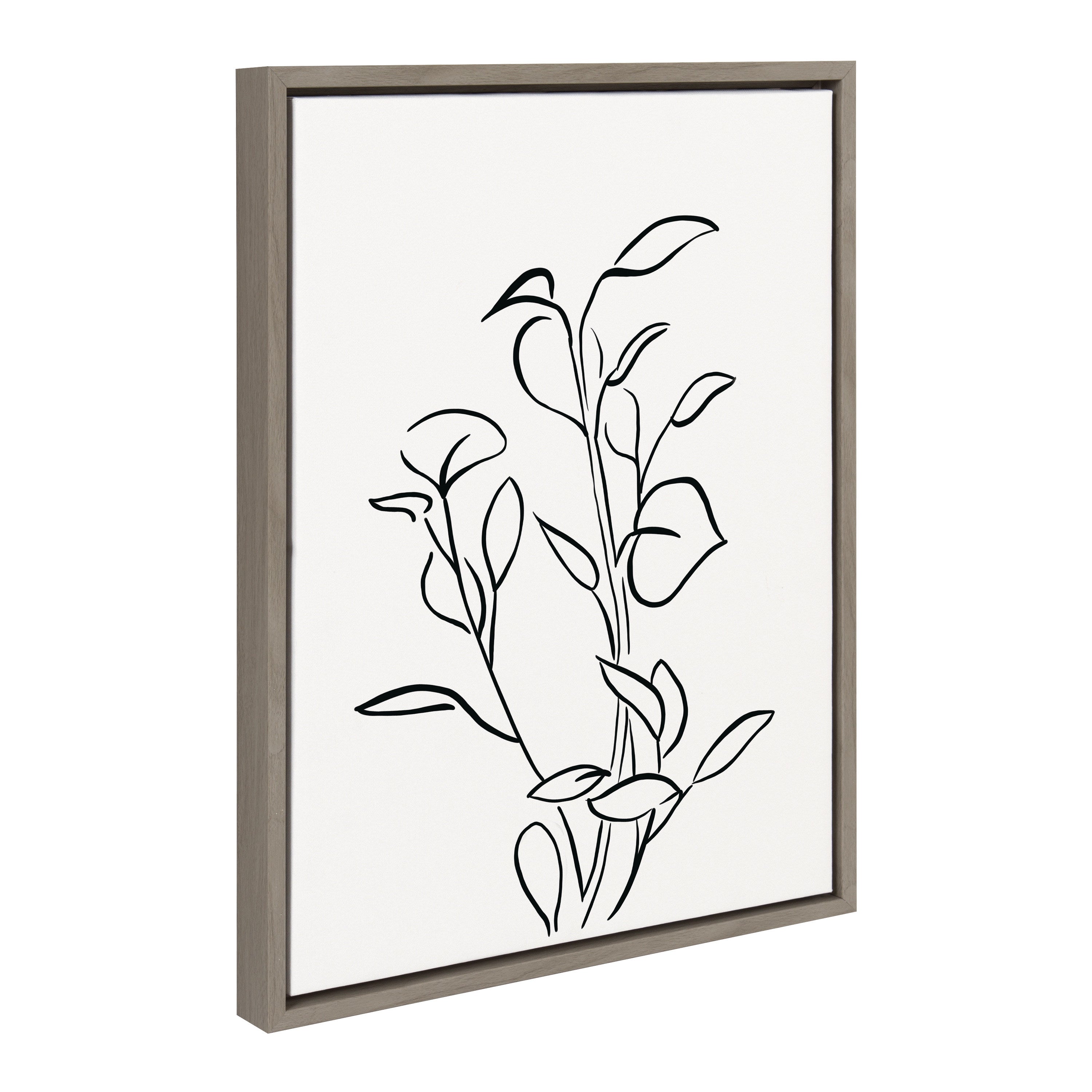 Sylvie Botanical Sketch Print No 2 Framed Canvas