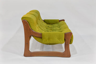 Sofa – Chronicle Cypress with Choice Hardwood Arms (Walnut Stain) by Enrico Bartolini - product image 3 for Resin Society