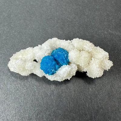 Cavansite Ball 'Floaters' on Stilbite MD by Rare Earth Gallery
