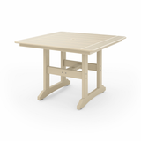 SoPoly 44 inch Savannah Square Dining Table in outdoor setting