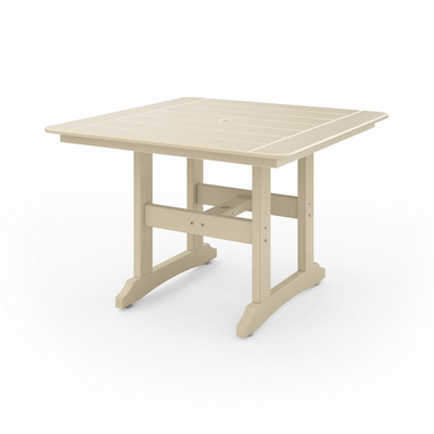 SoPoly 44 inch Savannah Square Dining Table in outdoor setting