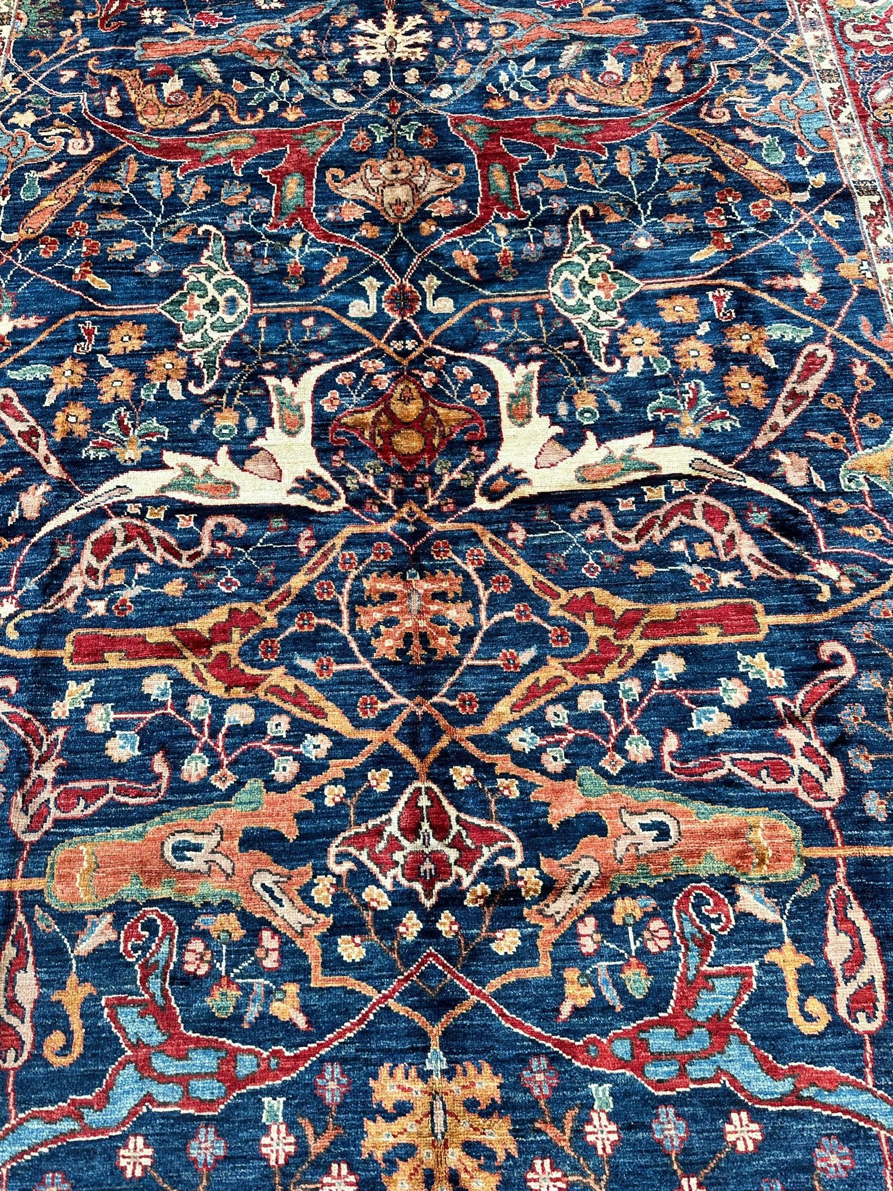 Hand-Knotted Afghani Bidjar Ghazni Wool Rug – 6'7" x 9'10" – Elegant by Rugistan - product image 4 for Resin Society