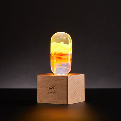 EP Light Flame Decorative Resin LED Bulb showing flame effect inside resin bulb