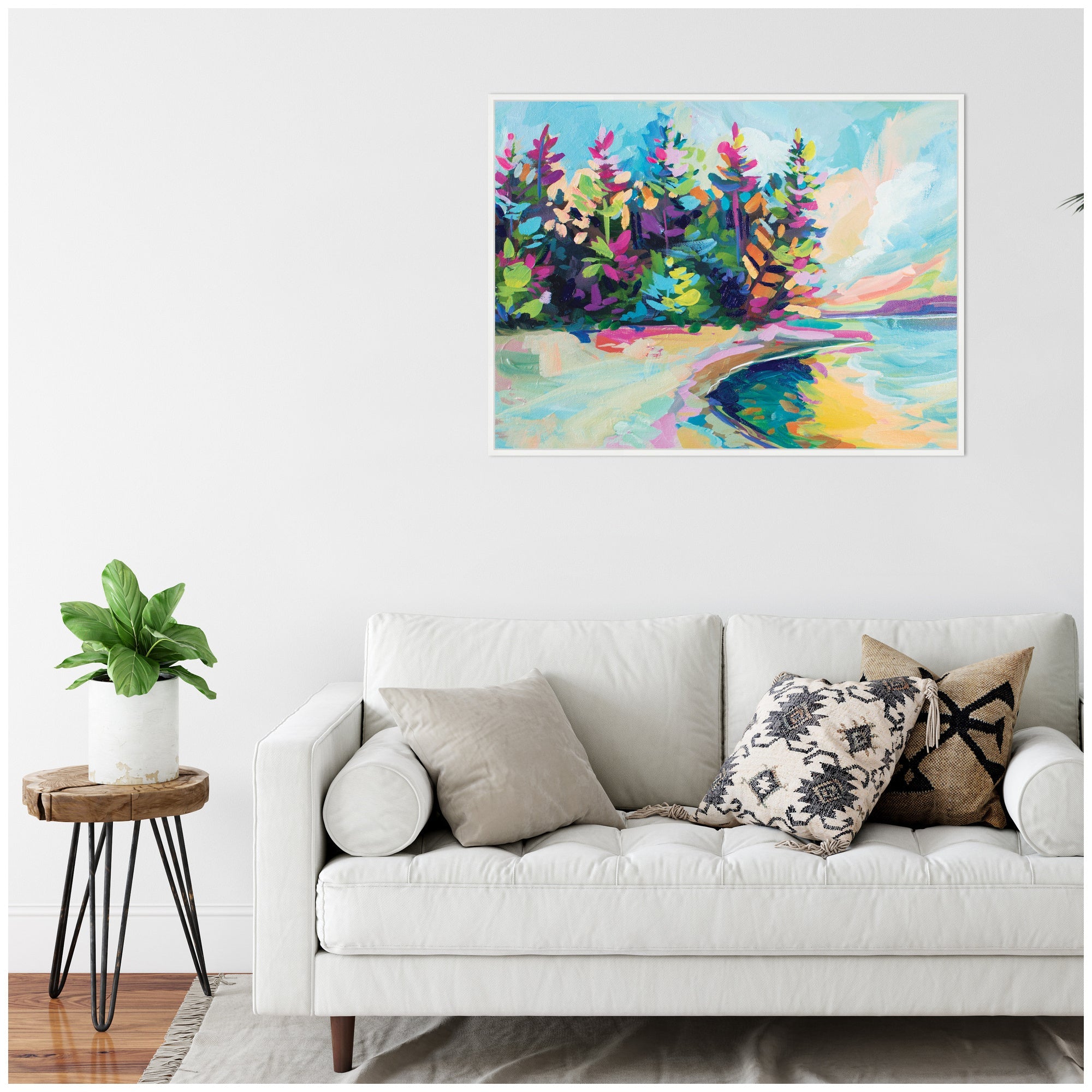 Sylvie Saturday In Door County Framed Canvas by Rachel Christopoulos