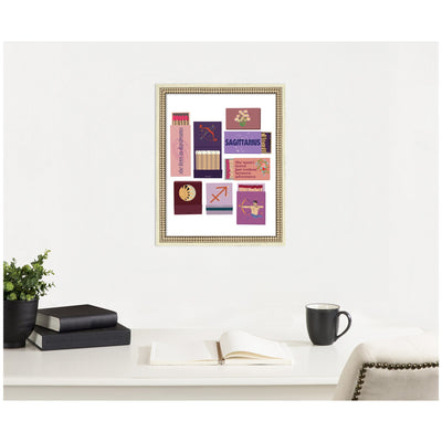 Sagittarius Matchbooks 14x18 FC by Megan Ryan Framed Wall Art Print