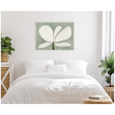 White Floral No.
2 by Gabrielly Guedes Framed Canvas Wall Art Print