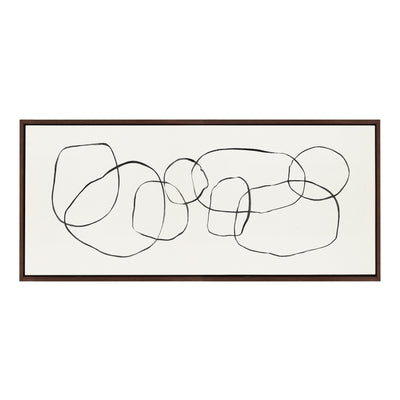 Sylvie Dancing Circles Framed Canvas by kateandlaurel - product image 14 for Resin Society