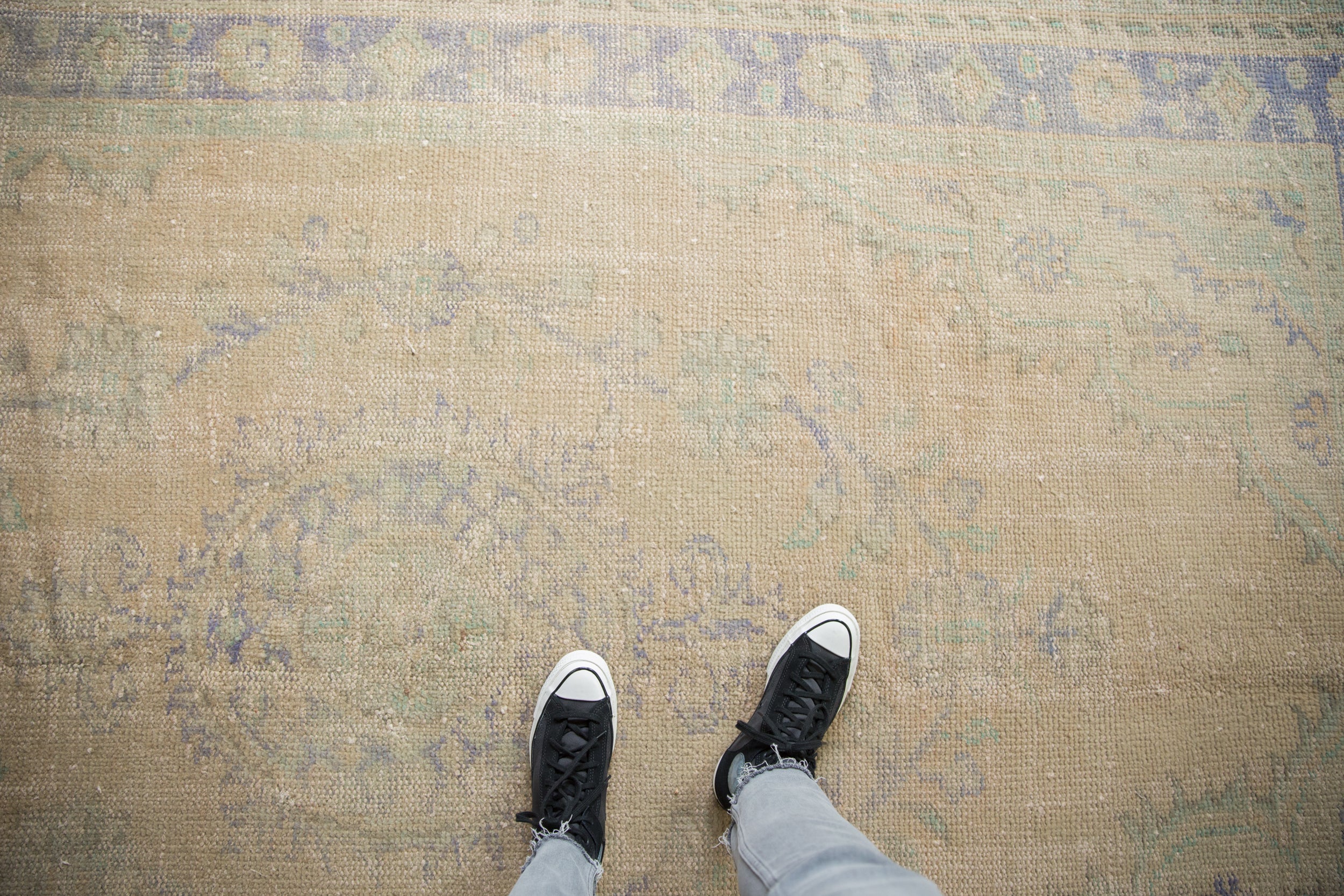 6x9.5 Vintage Distressed Oushak Carpet by Old New House® - product image 2 for Resin Society