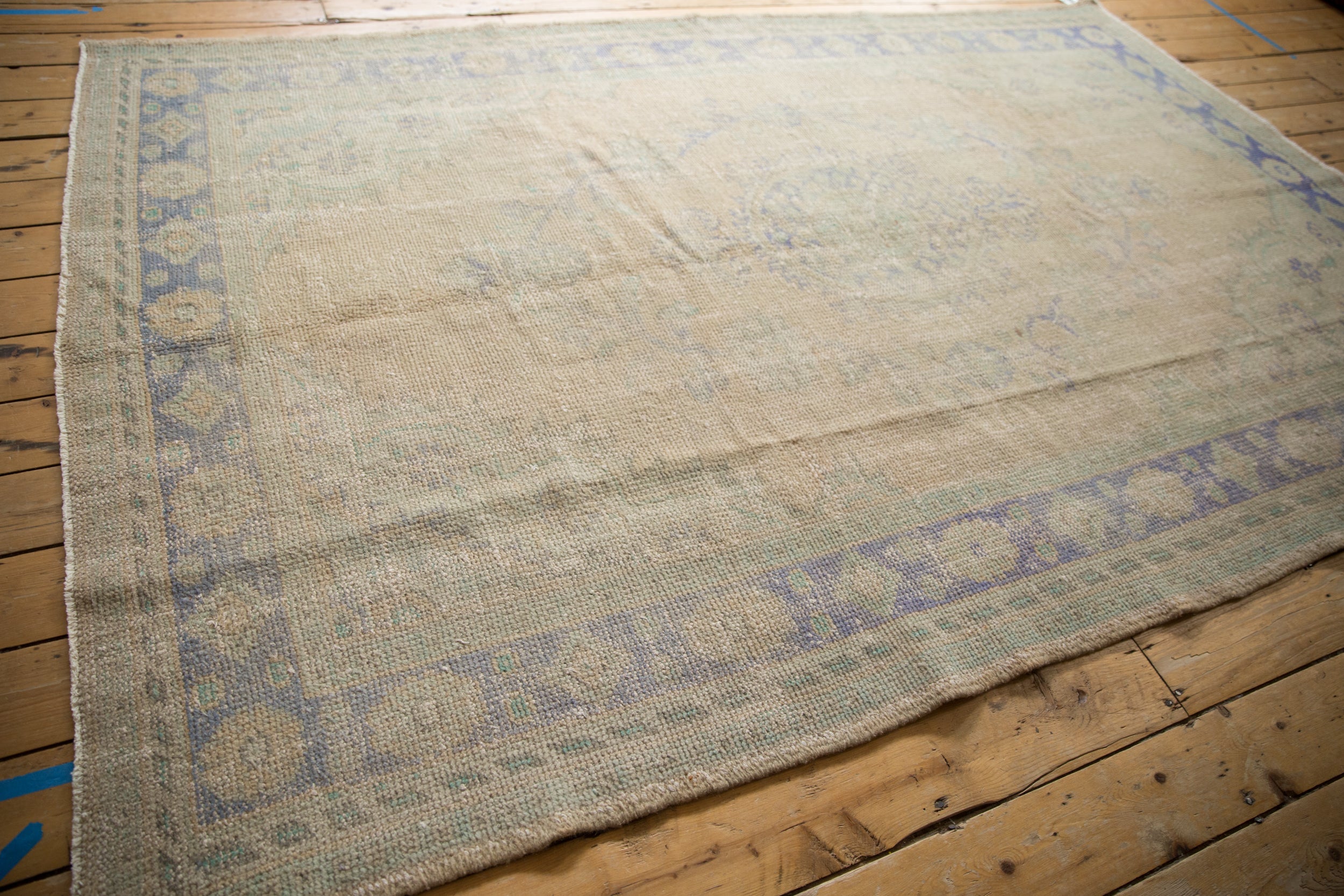 6x9.5 Vintage Distressed Oushak Carpet by Old New House® - product image 8 for Resin Society