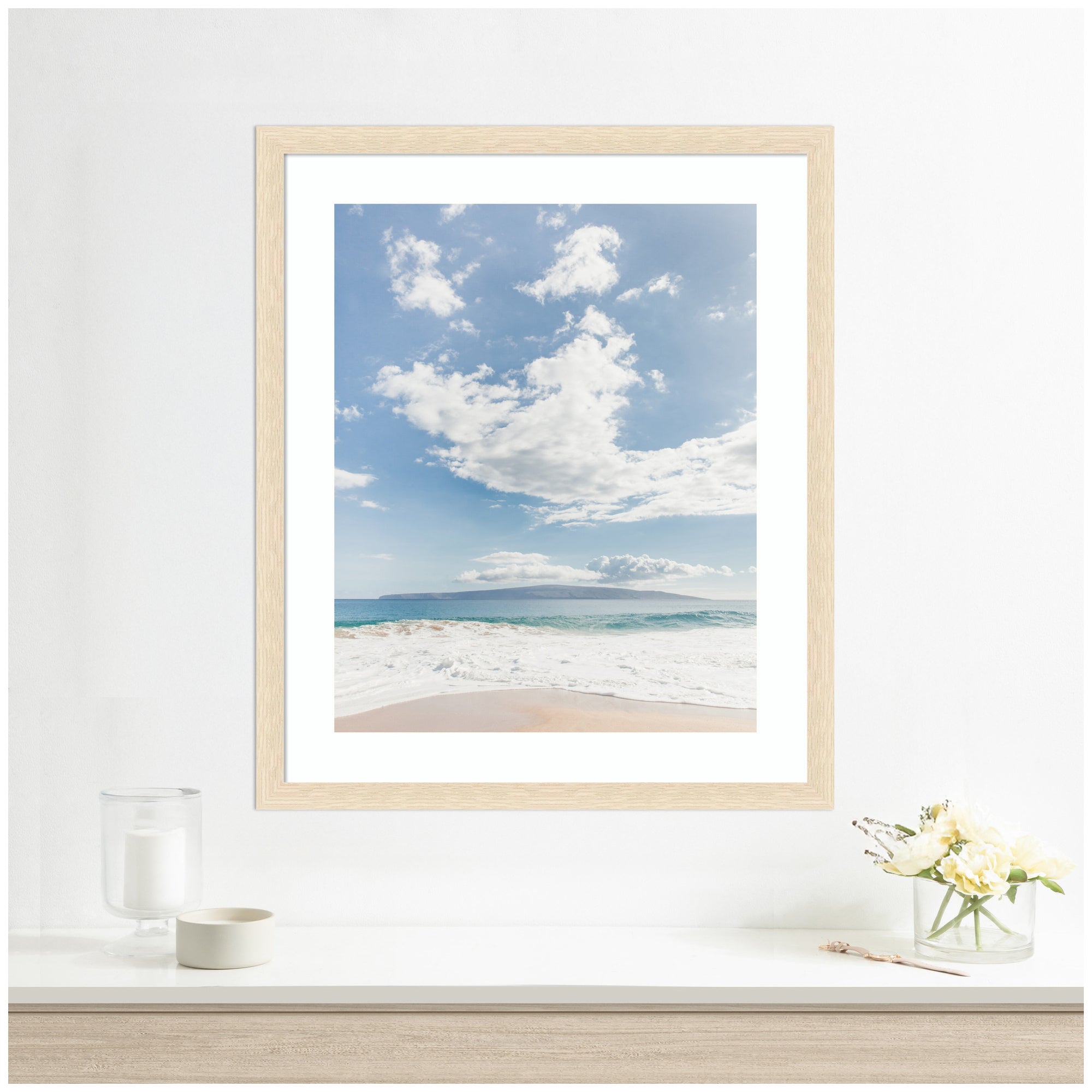 Framed Art Beach by Alicia Abla