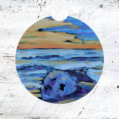 Car Coaster: Reset at Sunset 2. Artist Christi Dreese by Dreese Fine Art - Resin Society