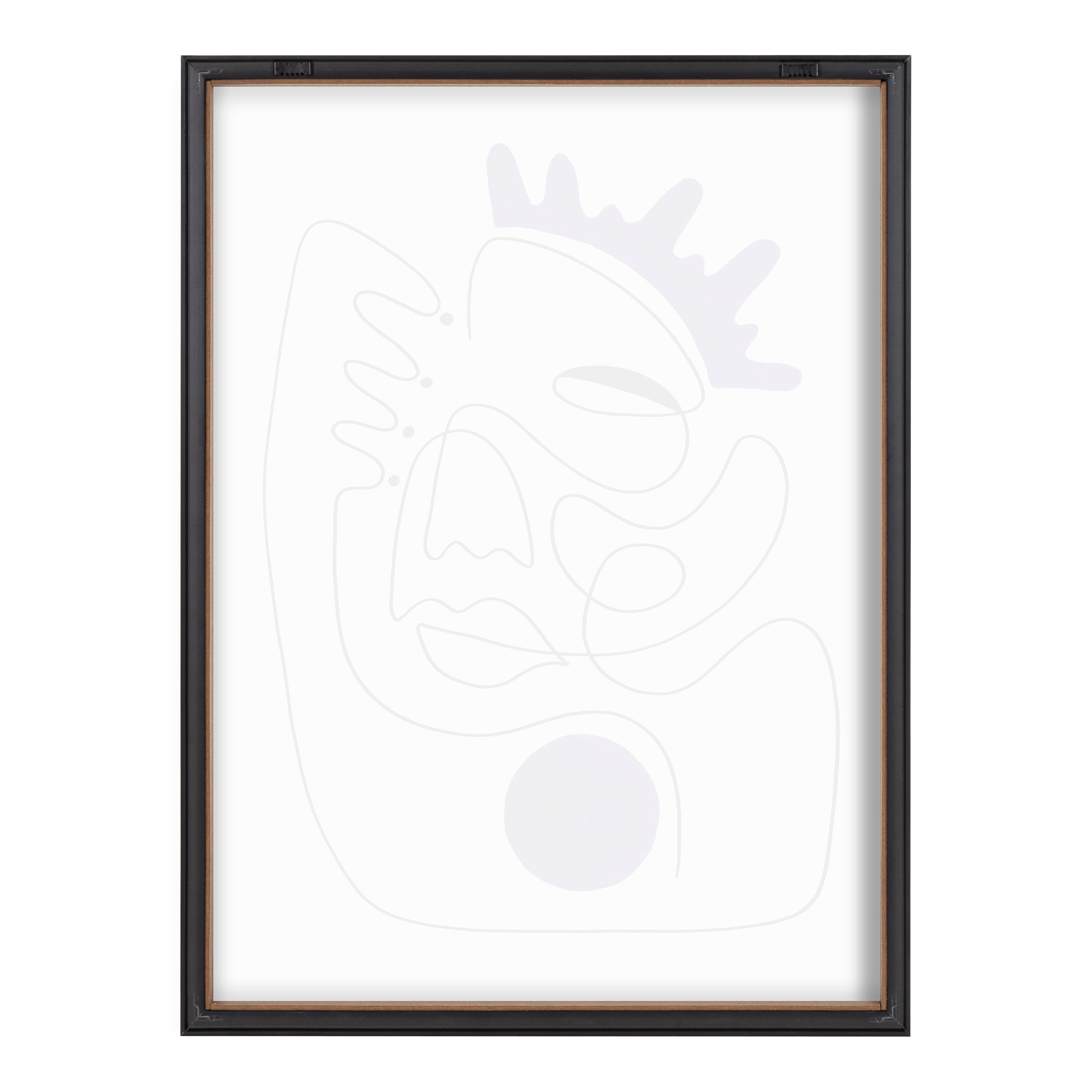 Blake El Ray Framed Printed Glass by Shatha Al Dafai