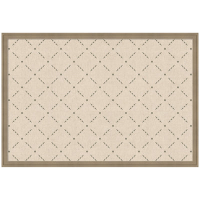 Pinboard Green Lattice Print