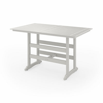 SoPoly 72 inch Savannah Farmhouse Bar Table in outdoor setting