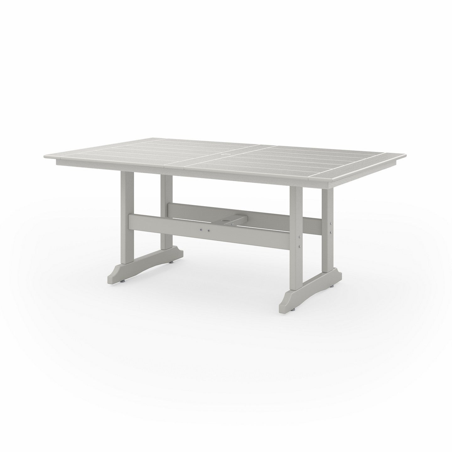 SoPoly 72 inch Savannah Farmhouse Dining Table in outdoor setting