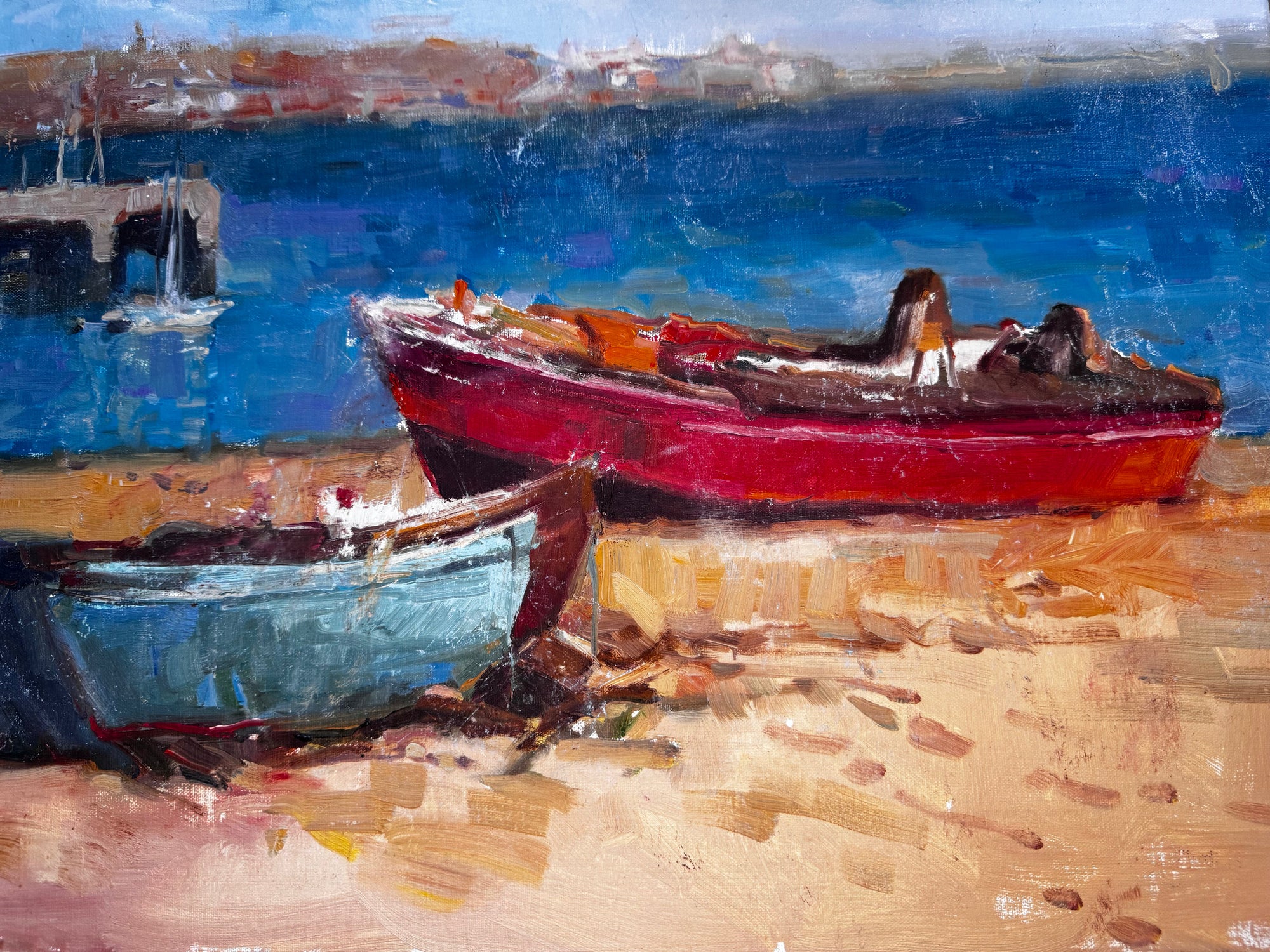 Seventy Two - 16x20 gallery wrap canvas artwork by John Beard Collection showing coastal landscape scene