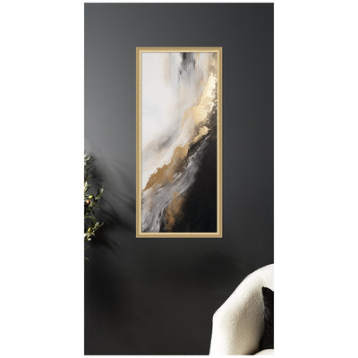 Luxe Drift Modern Glamour Abstract by The Creative Bunch Studio Framed Wall Art Print