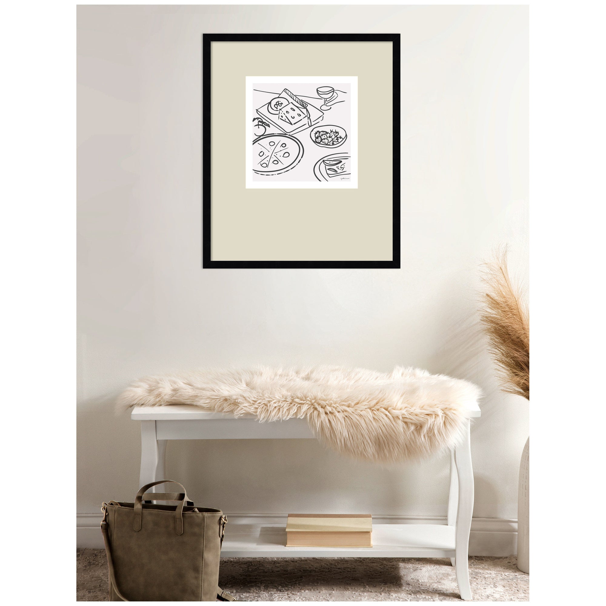 Dinner Club by Gabrielly Guedes Framed Wall Art Print