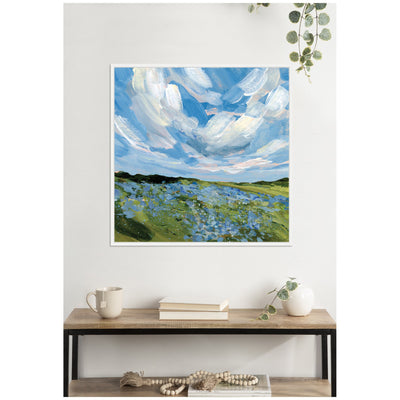 Texas Bluebonnets by Emily Kenney Framed Canvas Wall Art Print