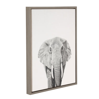 Sylvie Elephant Framed Canvas by Simon Te of Tai Prints