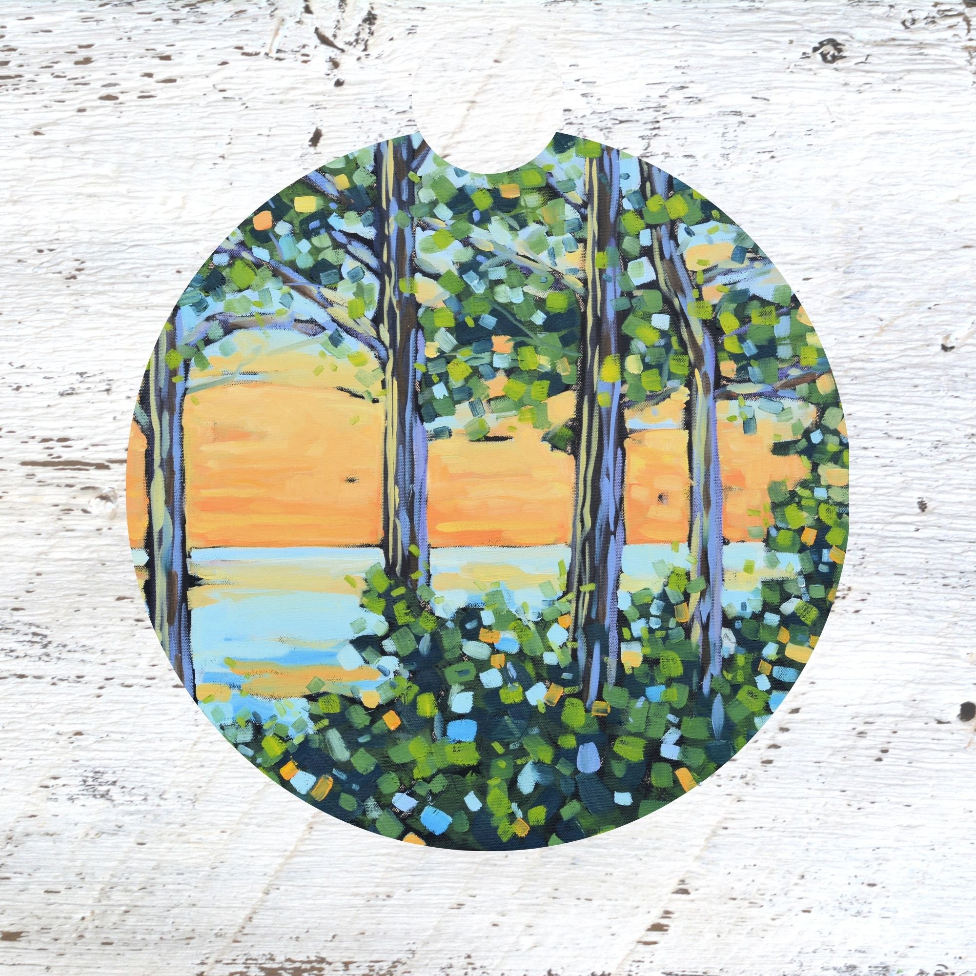 Car Coaster: Close the Day With Beauty - Sunset. Artist Christi Dreese by Dreese Fine Art - Resin Society