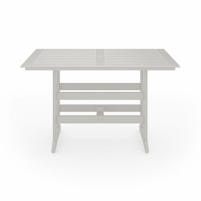 SoPoly 72 inch Savannah Farmhouse Bar Table in outdoor setting