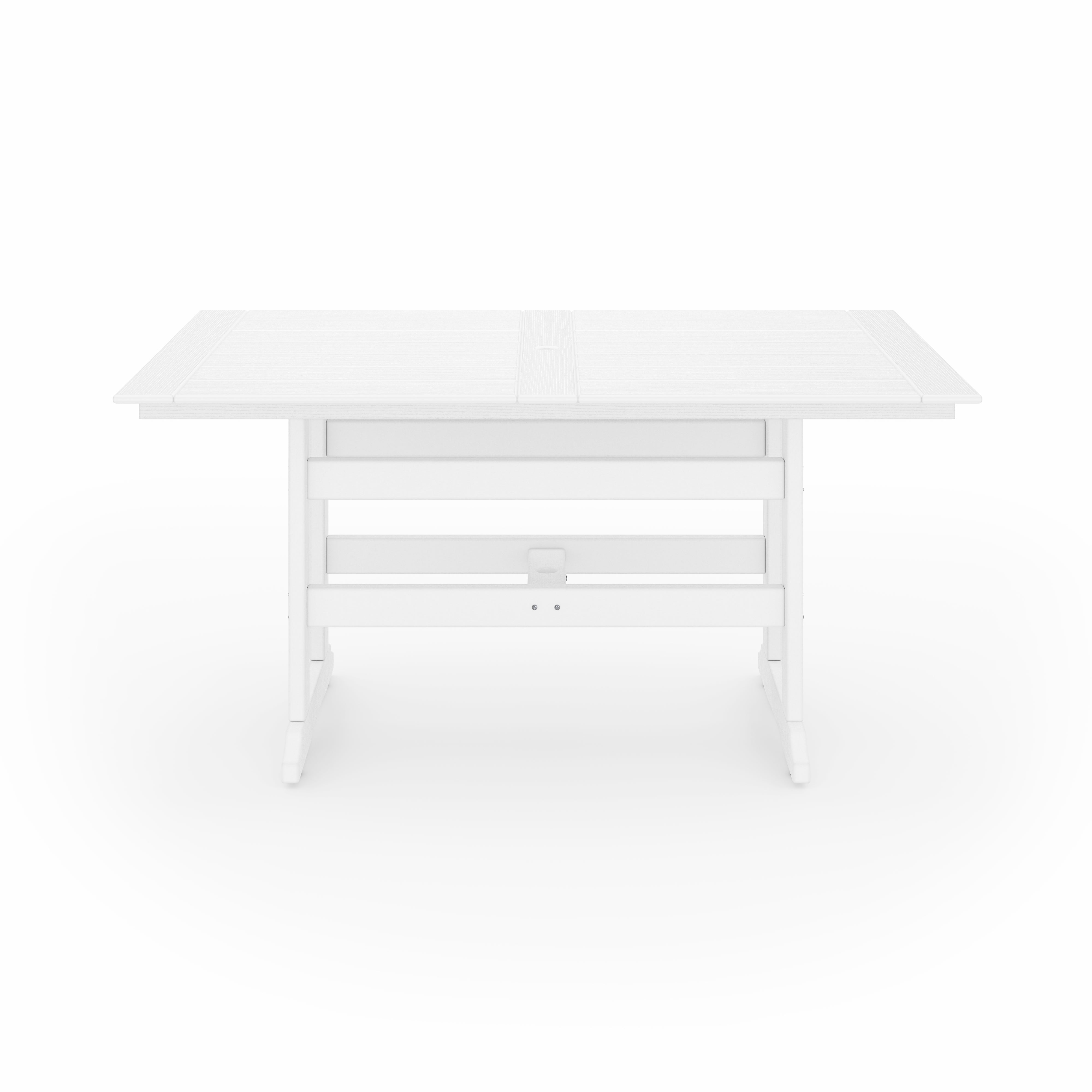 SoPoly 72 inch Savannah Farmhouse Counter Table in black outdoor setting