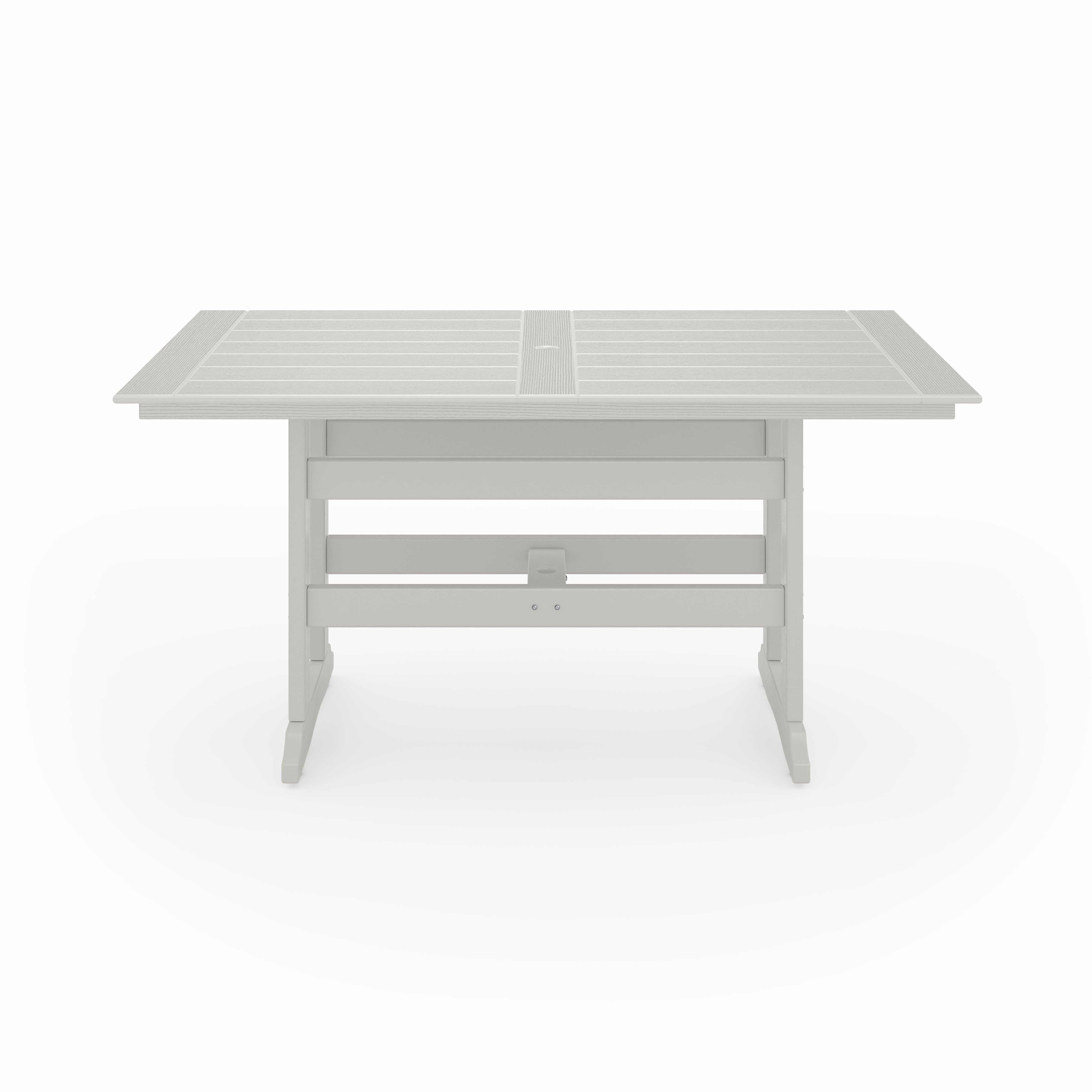 SoPoly 72 inch Savannah Farmhouse Counter Table in black outdoor setting