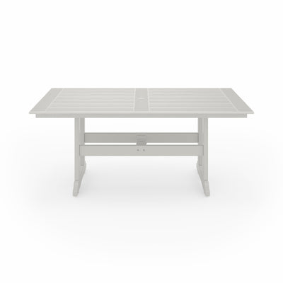 SoPoly 72 inch Savannah Farmhouse Dining Table in outdoor setting