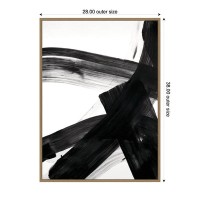 Black Mark No.
2 by Amy Lighthall Framed Canvas Wall Art Print