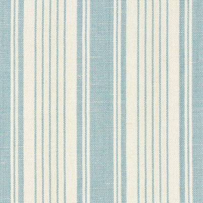 Ojai Stripe Pillow Cover in China Blue, Schumacher Textiles