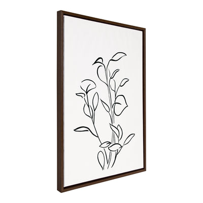 Sylvie Botanical Sketch Print No 2 Framed Canvas