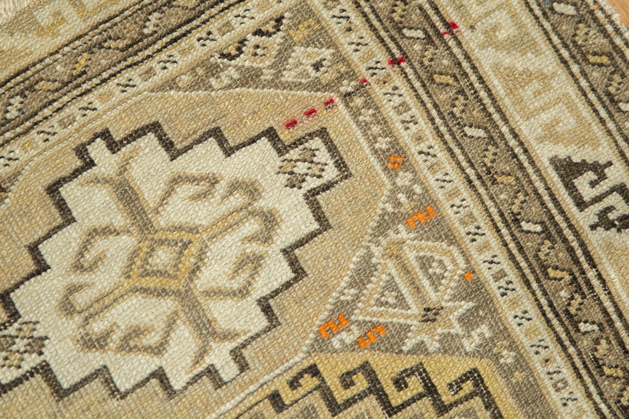 2x2.5 Antique Caucasian Square Rug Mat