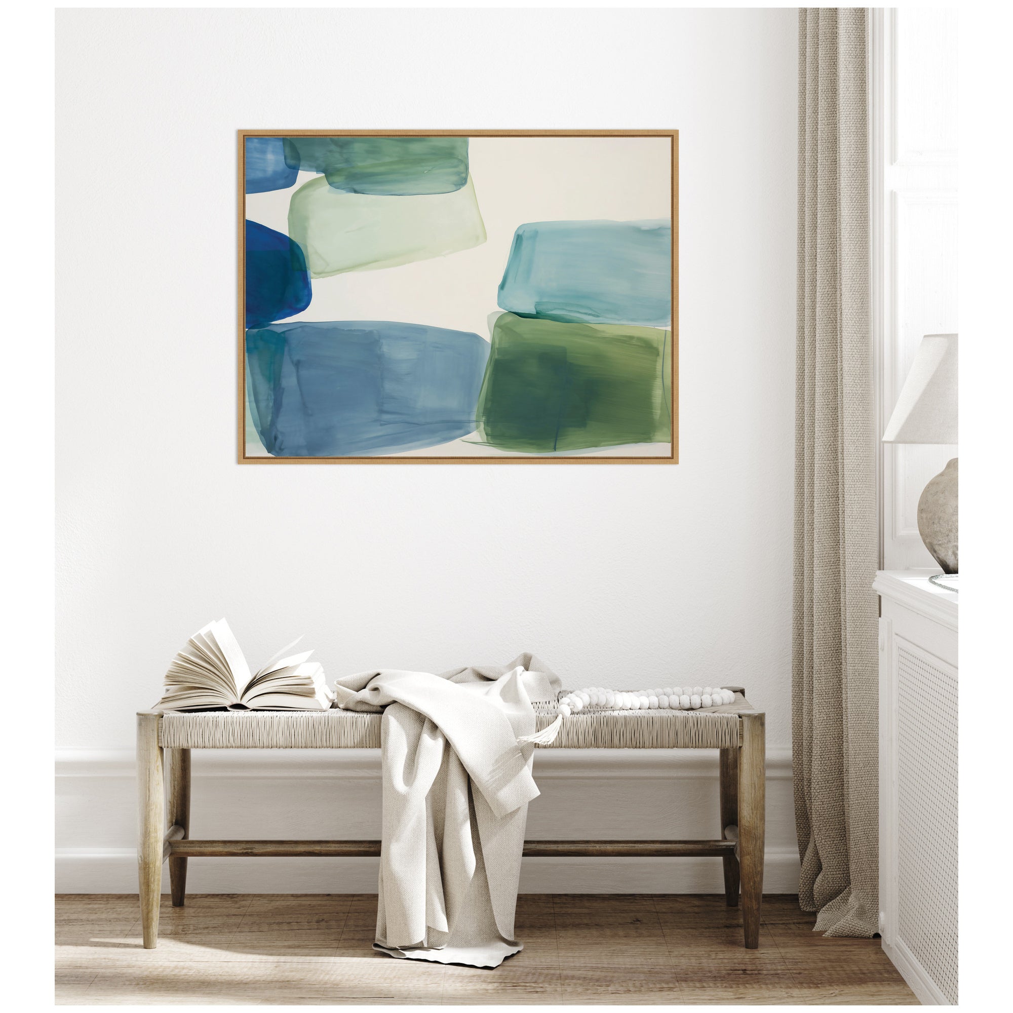 Coastal Calm No.
1 by Amy Lighthall Framed Canvas Wall Art Print