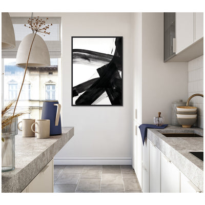 Black Mark No.
2 by Amy Lighthall Framed Canvas Wall Art Print