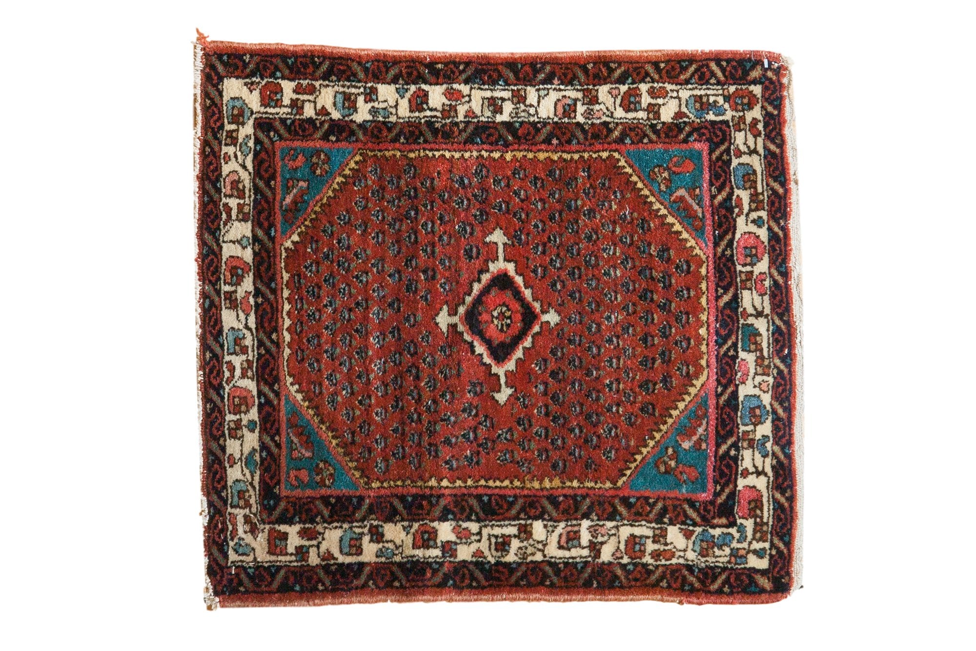 2x2.5 Vintage Engelas Square Rug Mat by Old New House® - main product image for Resin Society
