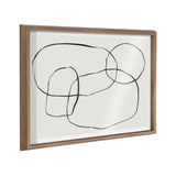 Blake 871 Modern Circles Framed Printed Glass by Teju Reval of by kateandlaurel - product image 9 for Resin Society