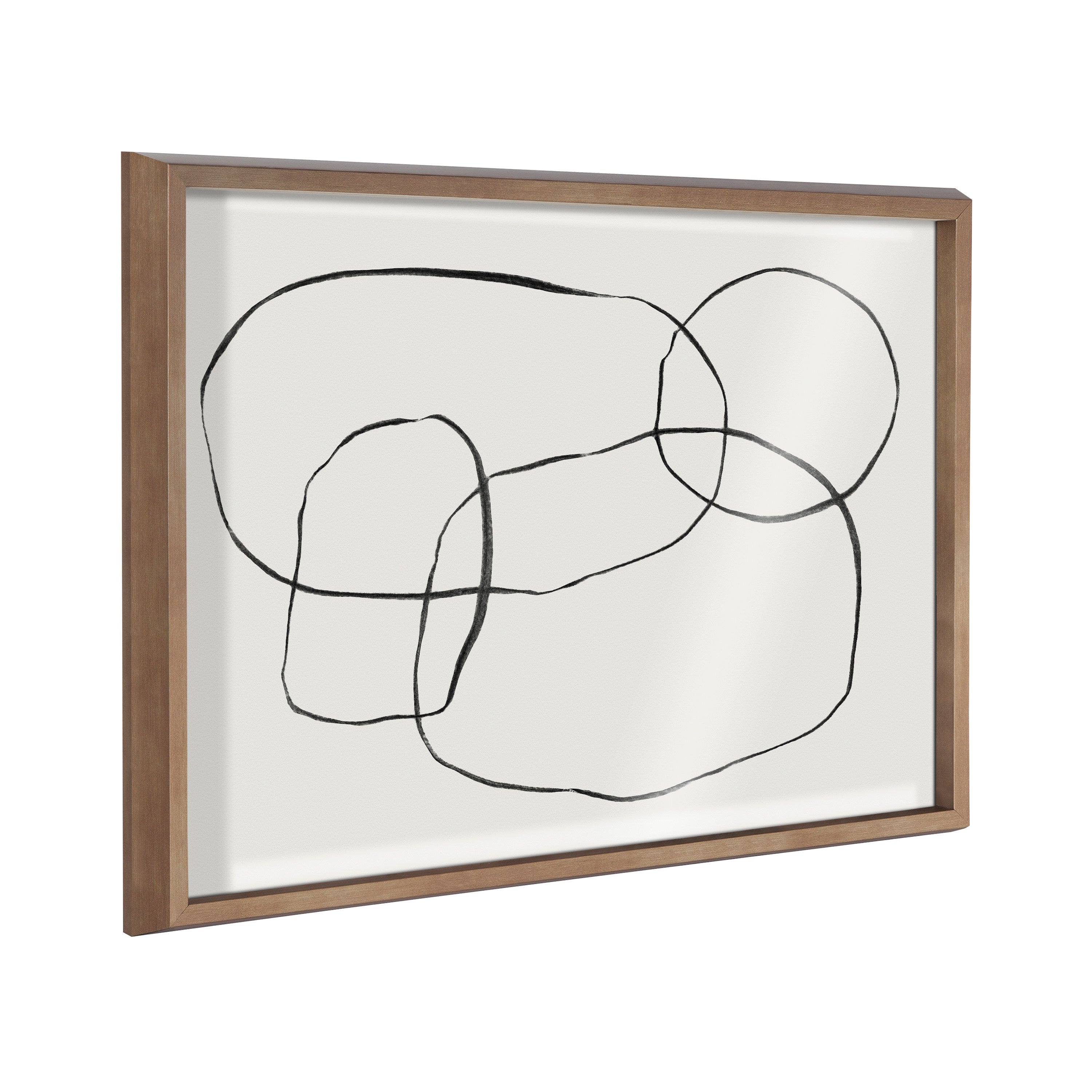 Blake 871 Modern Circles Framed Printed Glass by Teju Reval of by kateandlaurel - product image 9 for Resin Society