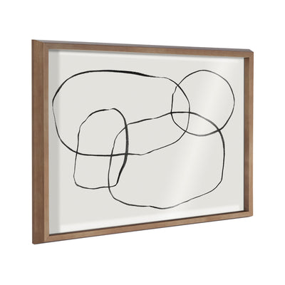 Blake 871 Modern Circles Framed Printed Glass by Teju Reval of by kateandlaurel - product image 9 for Resin Society