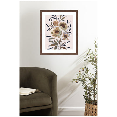 Framed Art Muted Paintrely Florals by Nikita Jariwala
