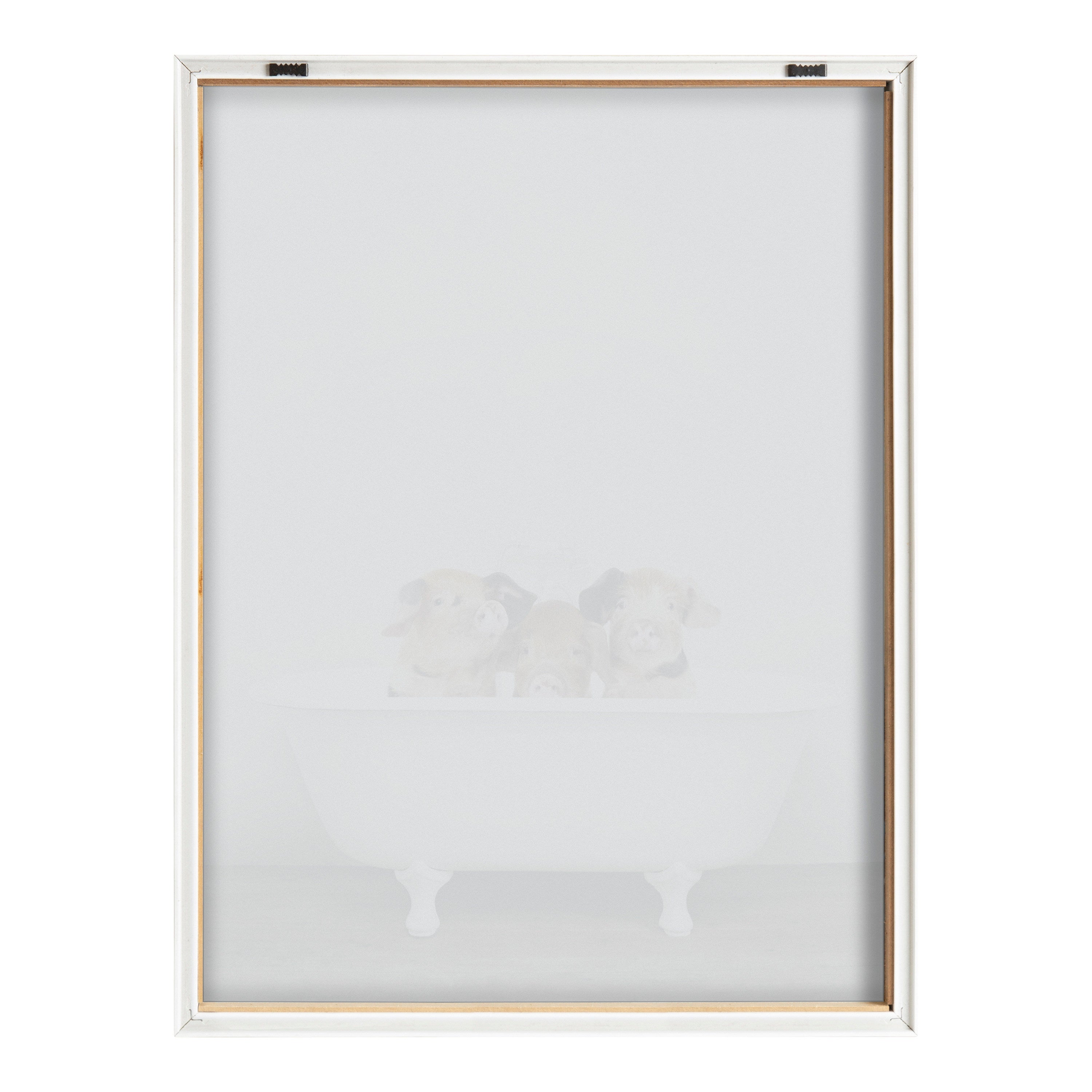 Blake Three Little Pigs in Vintage Bathtub Framed Printed Glass by kateandlaurel - product image 17 for Resin Society