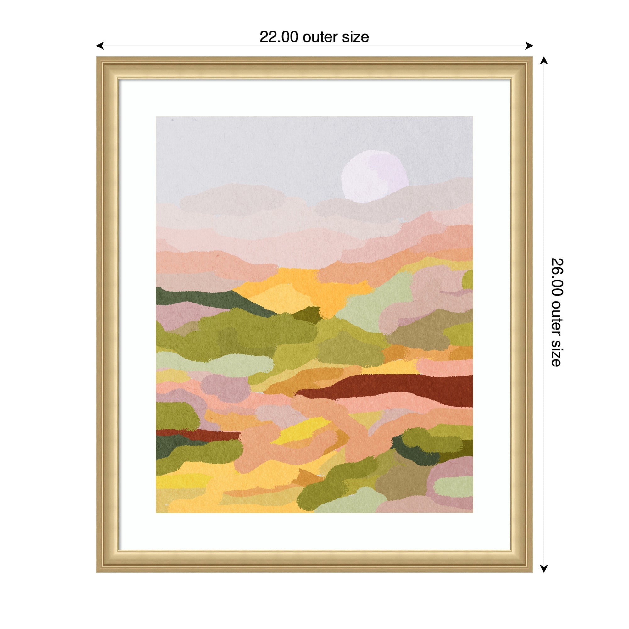 Framed Art Beautiful Landscape by July Art Prints