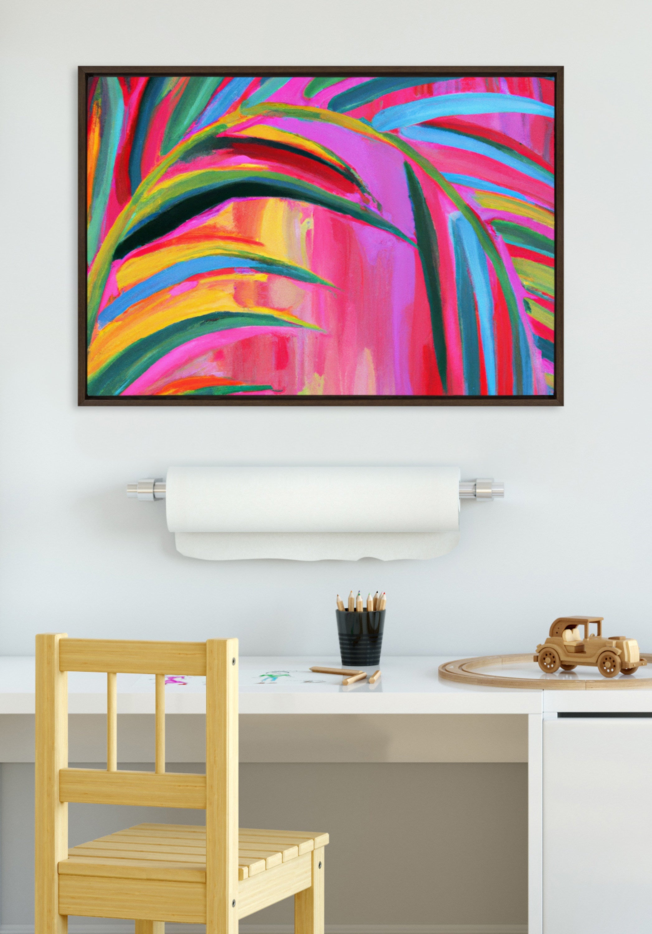 Sylvie Blank Framed Canvas 23x33