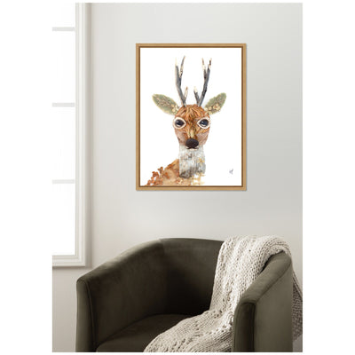 Buck by Madeline Jeppesen Framed Canvas Wall Art Print