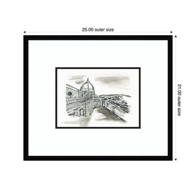 Postcard Florence by Teju Reval Framed Wall Art Print
